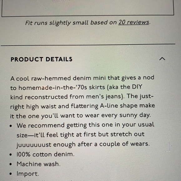 Madewell Denim Frisco Mini Skirt Lunar Wash Sz 27 - Picture 10 of 10